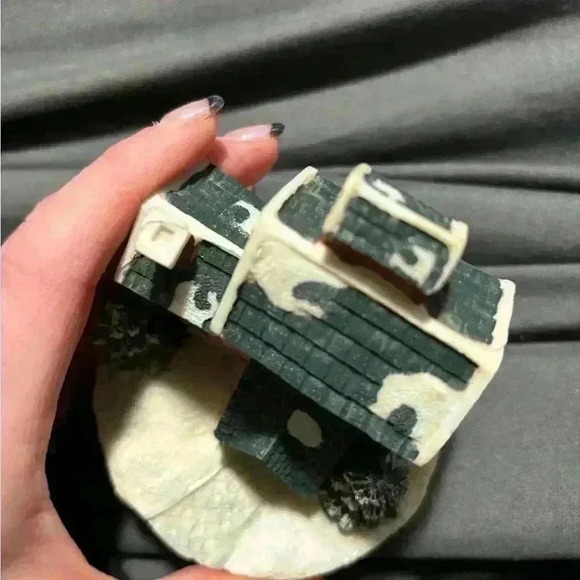 1991 VINTAGE ALBERT E PRICE SPIRIT OF AMERICA VICTORIAN CHRISTMAS HOUSE - Picture 5 of 9